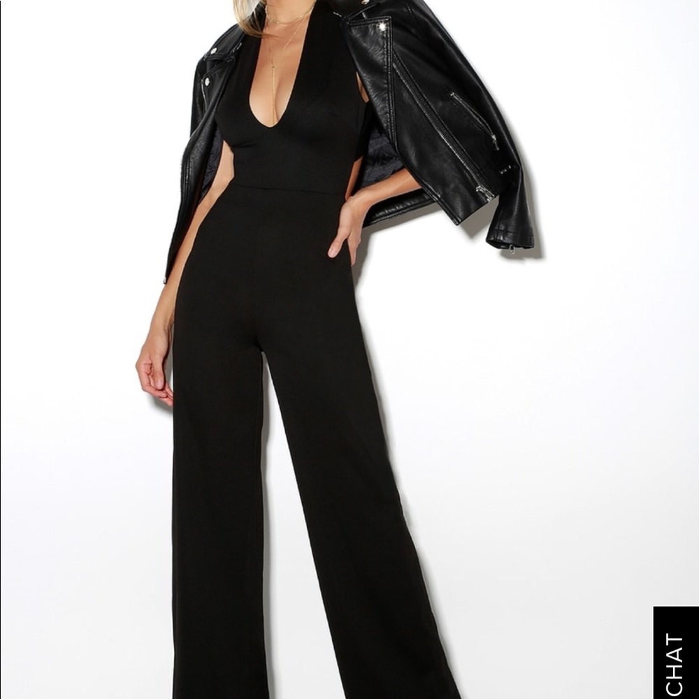 Thinking Out Loud Black Backless Jumpsuit - Picture 7 of 8